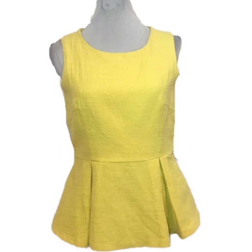 SALE Banana Republic Yellow Textured Floral A1